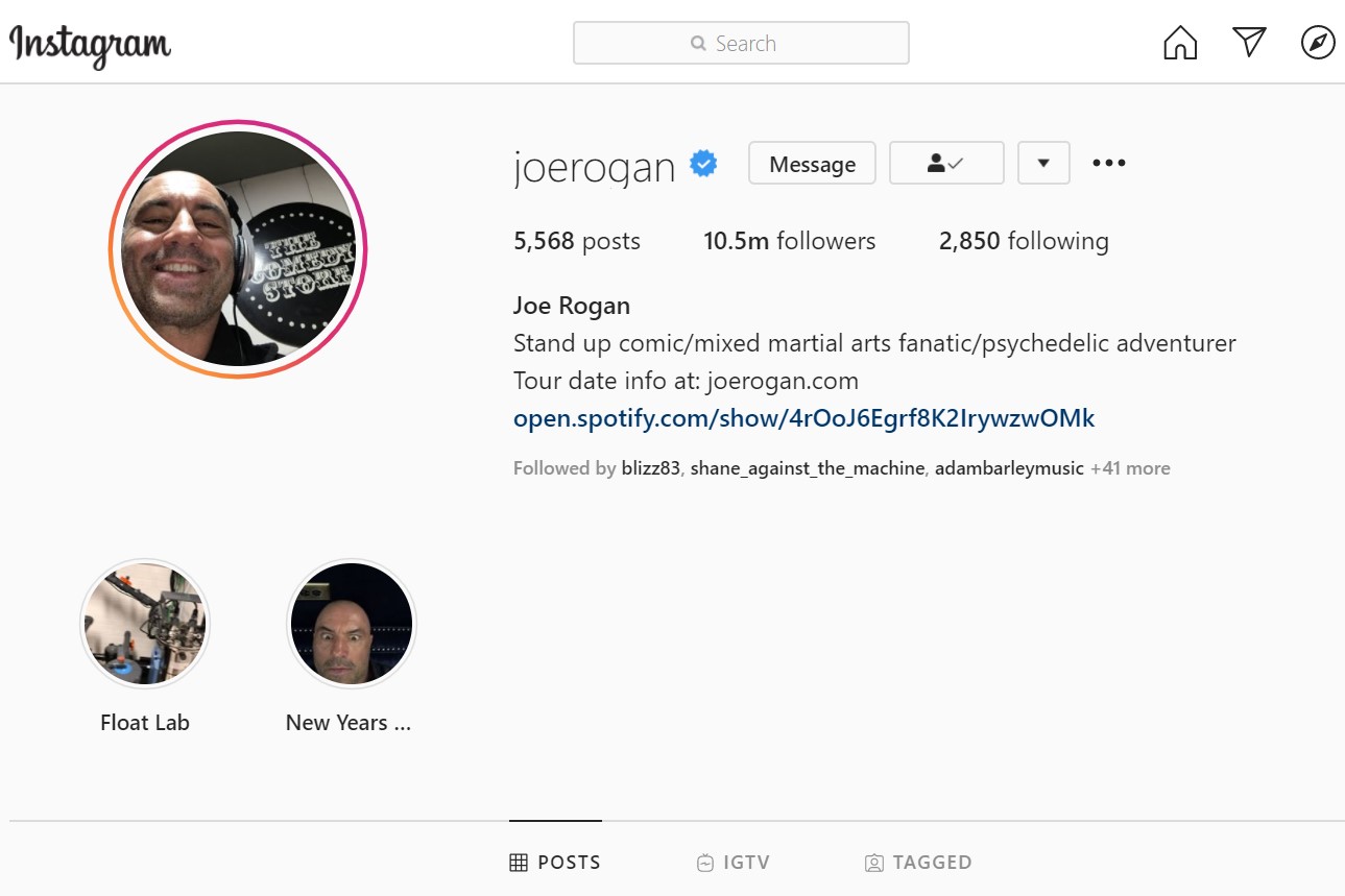 20 Instagrams Joe Rogan Thinks You Should Follow