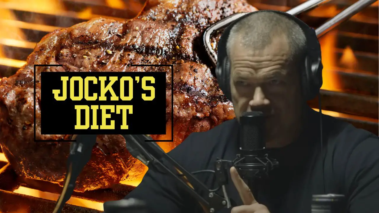 Jocko Willink with picture of steak in background, Jocko Willink Diet
