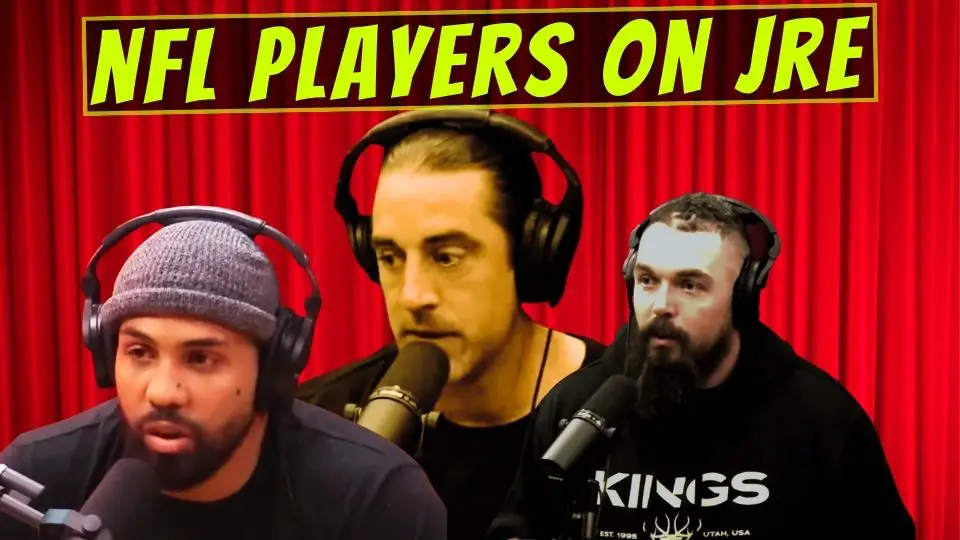 NFL Football Players Arian Foster, Aaron Rodgers, and Derek Wolfe on Joe Rogan's Podcast